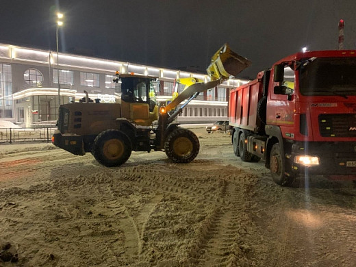 Более 1600 кубов снега вывезли за ночь из Иванова